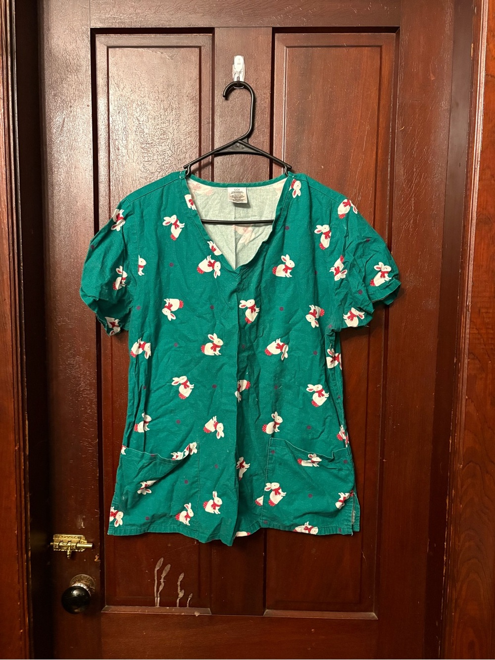 Bunny Rabbit Scrub Top